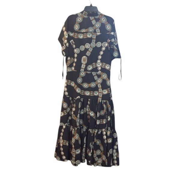 Lauren Ralph Lauren Plus-Size Belt-Print Crepe Shirtdress - Picture 4 of 7